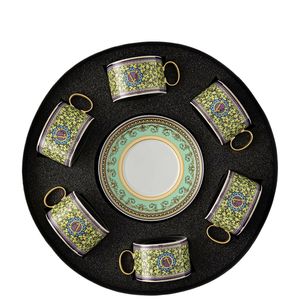 Set 6 cesti cu farfurioare pentru ceai Barocco Mosaic Versace Rosenthal