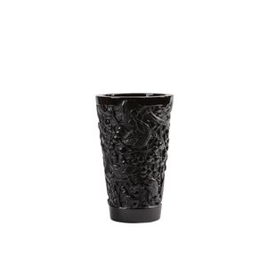 Vaza  cristal Noir Merles et Raisins Lalique