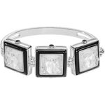 Bratara-Arethuse-Silver-Lalique---Clear-Black-1