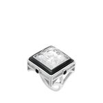 Inel-Arethuse-Silver-Lalique---Clear-Black---53-1