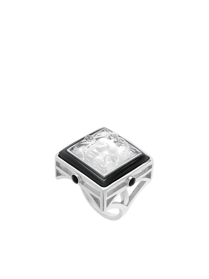 Inel-Arethuse-Silver-Lalique---Clear-Black---53-1