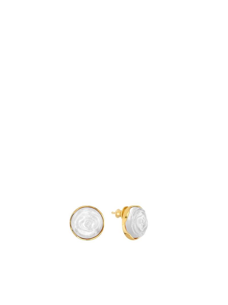 Cercei-Din-Argint-Placat-Cu-Aur-18K-Si-Cristal-Pivoine-Gold-Lalique---Clear-1