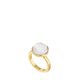 Inel Din Argint Placat Cu Aur 18K Pivoine Gold Lalique - Clear - 51-1