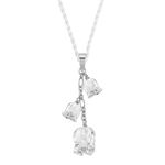 Pandantiv 3 Elemente Muguet Silver Lalique - Clear-1
