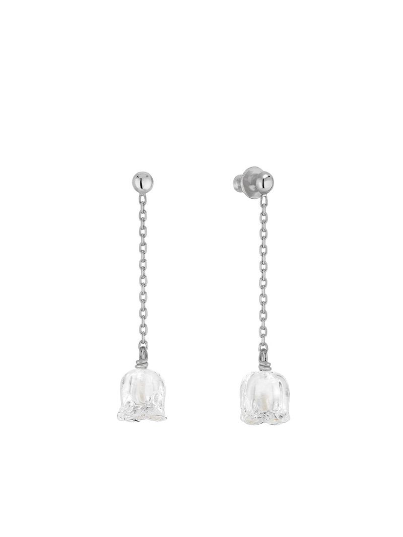 Cercei-Lungi-Muguet-Silver-Lalique---Clear-1