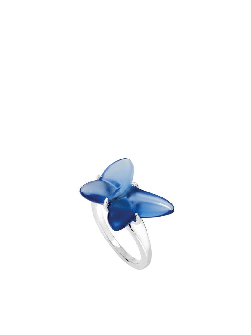 Inel-Cristal-Blue-Silver-Papillon-T51-Lalique-1