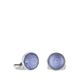 Butoni Palladium Toupie Lalique - Blue-1