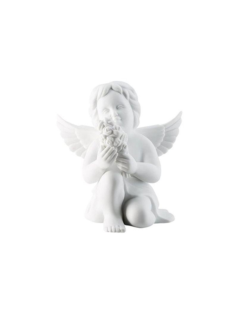 Ingeras-Portelan-Angel-With-Flowers-Rosenthal---White-10cm-1