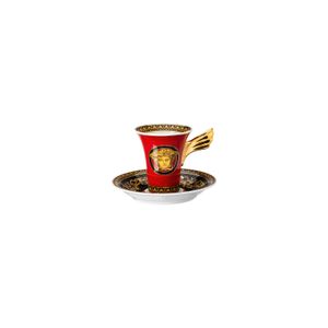 Ceasca Cu Farfurioara Pentru Espresso Medusa Red Rosenthal Versace