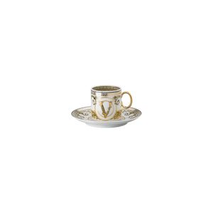 Ceasca Cu Farfurioara Pentru Espresso Virtus Gala White Rosenthal Versace