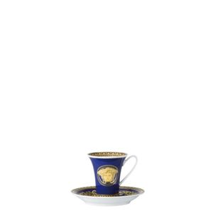 Ceasca Din Portelan Cu Farfurie Pentru Espresso Medusa Blue Rosenthal Versace