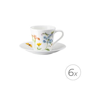 Set 6 Cesti Cu Farfurioare Espresso Nora Spring Vibes Rosenthal Hutschenreuther