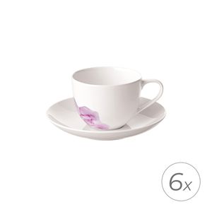 Set 6 Cesti Cu Farfurioare Cafea Rose Garden Villeroy & Boch