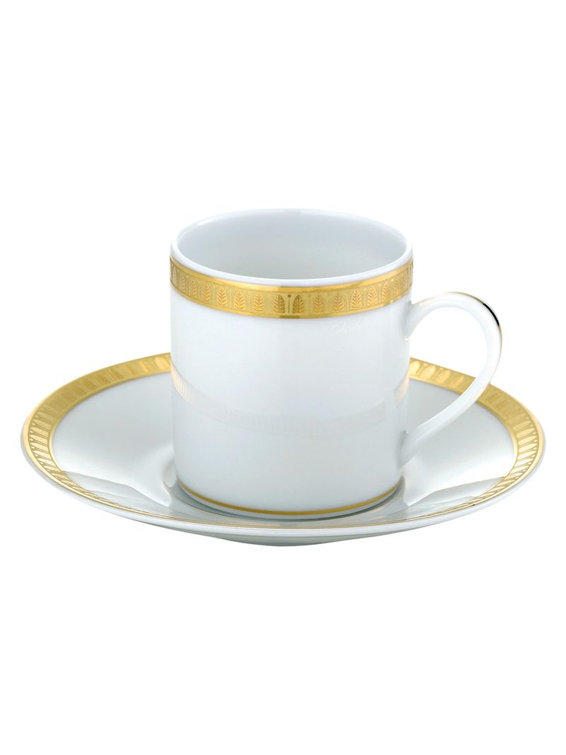 Set-6-cesti-cu-farfurii-pentru-espresso-Malmaison-Gold-Christofle-1
