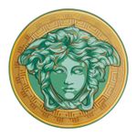 Platou din potelan 33 cm Medusa Amplified Green Coin Rosenthal Versace-1