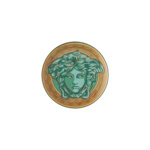 Farfurie din portelan 17 cm Medusa Amplified Green Coin Rosenthal Versace