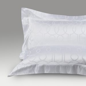 Set 2 Fete De Perna 80x50cm Bianco Ottico Jacquard Shangri La Rivolta Carmignani