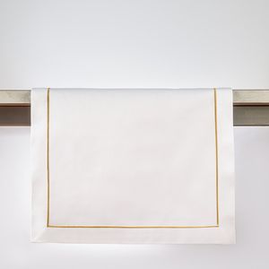 Runner 140x50cm Bianco Ottico Sateen Gold Rivolta Carmignani