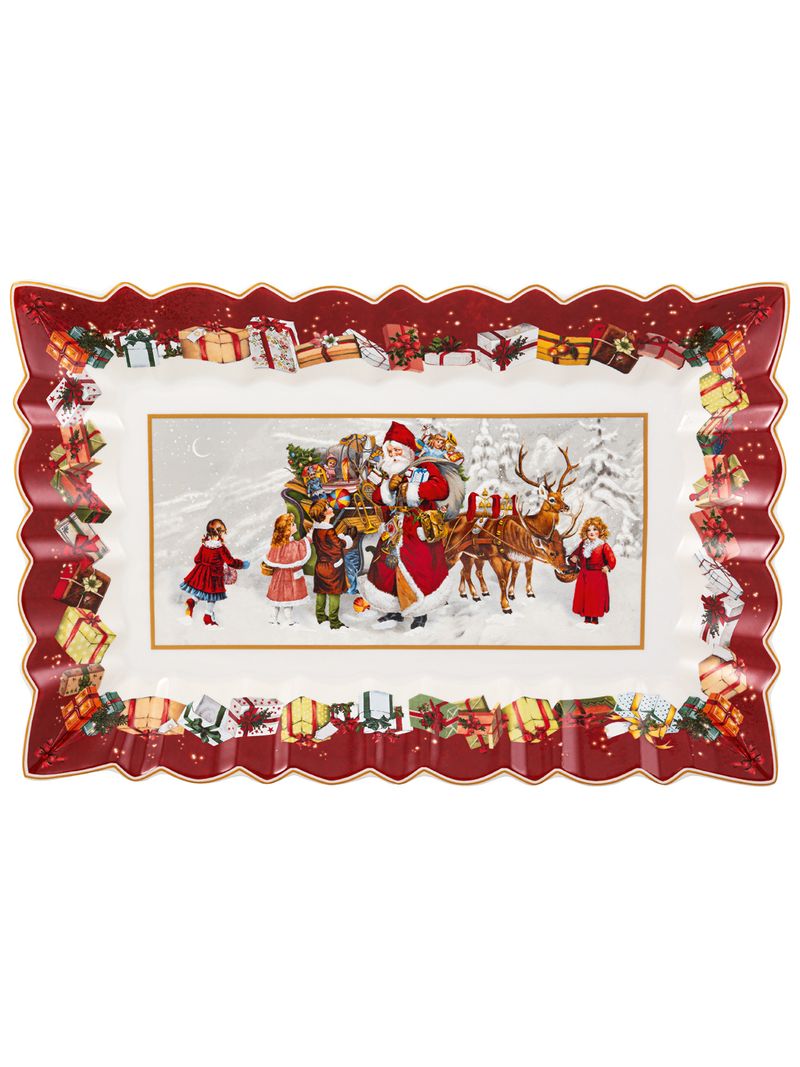 Platou-Prajituri-35x23cm-Santa-And-Kids-Toys-Fantasy-Villeroy---Boch-1