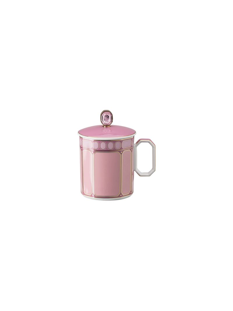 Cana-cu-capac-din-portelan-390ml-Signum-Rose-Swarovski-Rosenthal-1