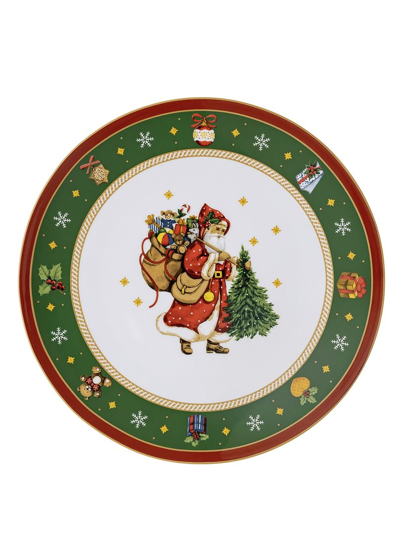 Platou-Fursecuri-31cm-Happy-Christmas-Green-Rosenthal-Hutschenreuther-1