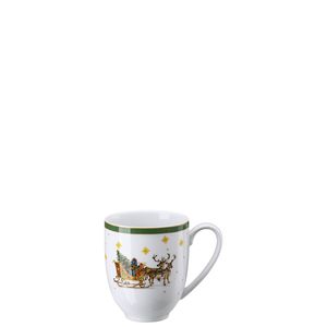 Cana 360ml Happy Christmas Green Rosenthal Hutschenreuther