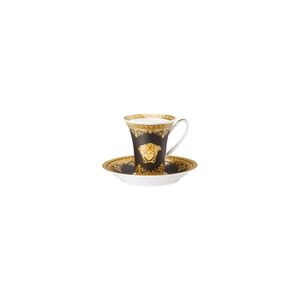 Ceasca Espresso Cu Farfurioara Baroque Nero Rosenthal Versace