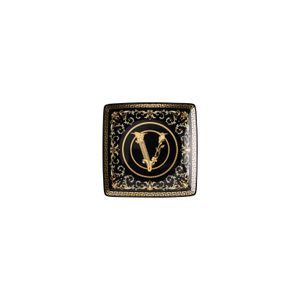 Mini Platou Din Portelan 12cm Virtus Gala Black Rosenthal Versace