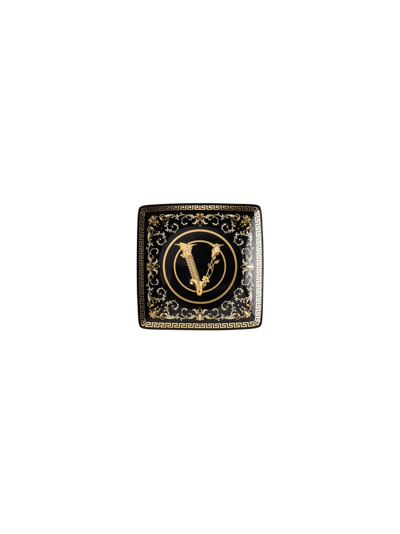 Mini-Platou-Din-Portelan-12cm-Virtus-Gala-Black-Rosenthal-Versace-1