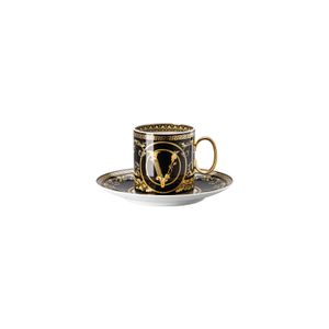 Ceasca Cafea Cu Farfurioara Virtus Gala Black Rosenthal Versace