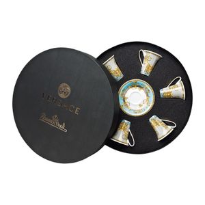 Set 6 Cesti Espresso Cu Farfurioare Prestige Gala Bleu Rosenthal Versace