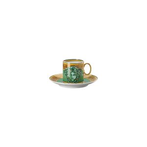 Ceasca Espresso Cu Farfurioara Medusa Amplified Green Coin Rosenthal Versace