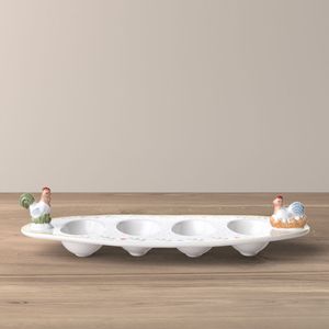 Platou Oval Pentru Oua Rooster & Hen Spring Awakening Easter Villeroy & Boch