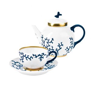 Set Ceai 13 Piese Cristobal Marine Raynaud Limoges