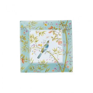Platou N4 Paradis Fond Turquoise Raynaud Limoges