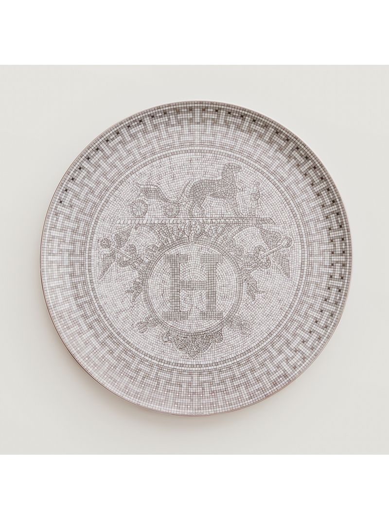 Platou-Rotund-Mosaique-Platin-Hermes-Paris-1