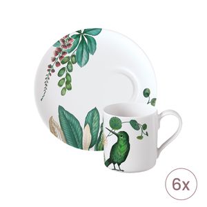 Set 6 cesti cu farfurioare espresso 80ml Avarua Villeroy&Boch