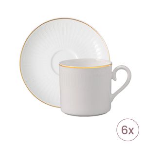 Set 6 cesti cu farfurioare cafea 220ml Château Septfontaines Villeroy&Boch