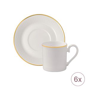 Set 6 cesti cu farfurioare espresso 80ml Château Septfontaines Villeroy&Boch