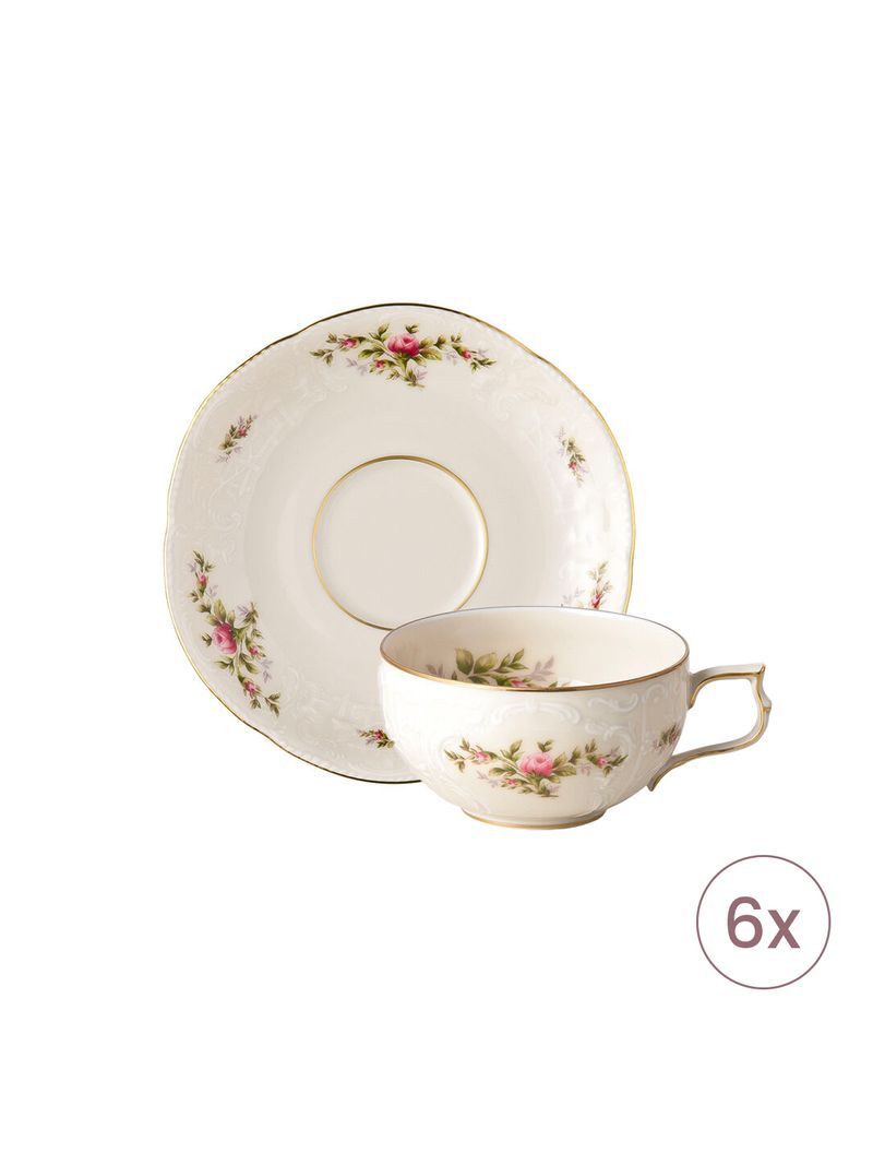 Set-6-Cesti-Cu-Farfurioare-Sanssouci-Ramona-Rosenthal-1