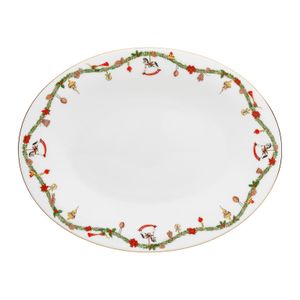 Platou Oval 36cm Nora Christmas Rosenthal Hutschenreuther