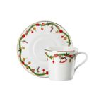 Set 6 Cesti Cu Farfurioare Combi 250ml Nora Christmas Rosenthal Hutschenreuther-1