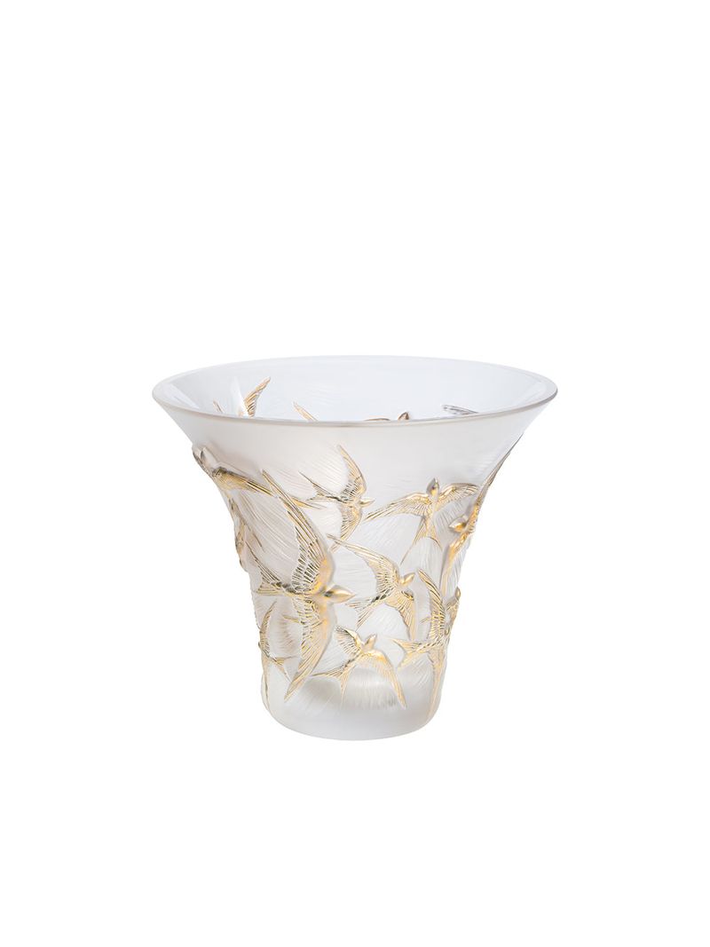Vaza-din-cristal-Clear-Gold-Stamped-Hirondelles-Lalique-1