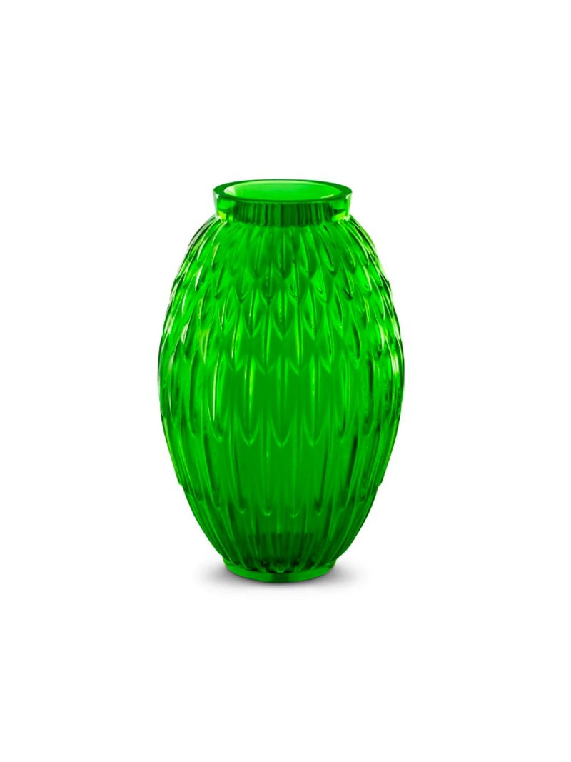 Vaza-Din-Cristal-Plumes-Large-Lalique---Green