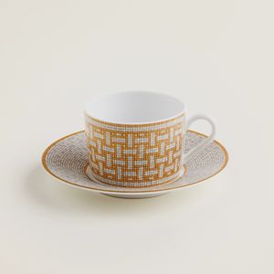 Set 2 Cesti Ceai Cu Farfurie Mosaique Au 24 Hermes