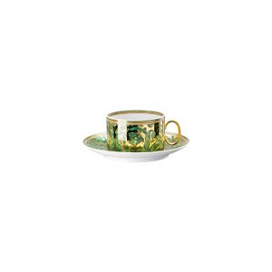 Ceasca Ceai Cu Farfurioara Medusa Garland Green Rosenthal Versace