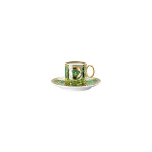 Ceasca Espresso Cu Farfurioara Medusa Garland Green Rosenthal Versace