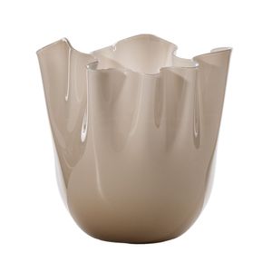 Vaza din sticla de Murano Fazzoletto Moka Venini