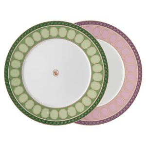 Set 2 Farfurii 23cm Signum Fern&Rose Swarovski Rosenthal