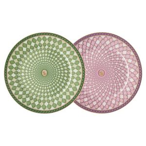 Set 2 Farfurii 18cm Signum Fern&Rose Swarovski Rosenthal